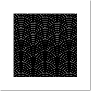 Waves (Black) Posters and Art